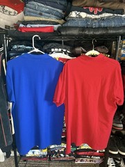 US Polo Assn Mens Lot Of Two X Large XL Shirt Red And Blue USPA Collar