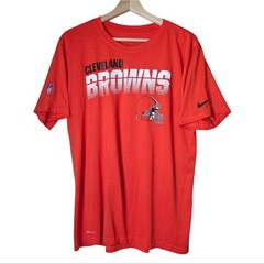 Nike NFL LARGE Cleveland Browns Dri-Fit The Nike Tee On Field Football