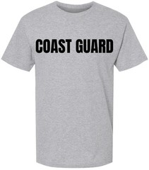 Coast Guard T-Shirt US Physical Training PT Team Double Sided Printed Tee Shirt