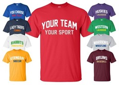 Custom Sports Jersey T-Shirt with YOUR TEAM NAME any text league practice parent
