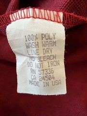 Vtg 1996 Atlanta Olympic Games Polo Shirt Mens Sz XL Red Black Print Made In USA