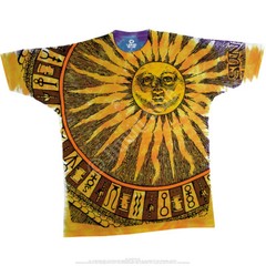 SUN MOON-Stars-2 Sided TIE DYE T-SHIRT S,M,L,XL,XXL-3X,4X,5X,6X Horoscope,UNIQUE