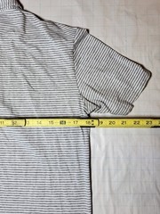 Johnnie-O Golf Polo Mens Villanova – Heather Grey striped polo – Small