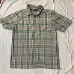 THE NORTH FACE Men’s Size L Short Sleeve Button Shirt Multicolor Plaid Snap