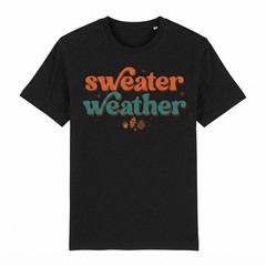 Retro Autumn Fall Season Graphic Sweater Weather T-shirt For Men Women