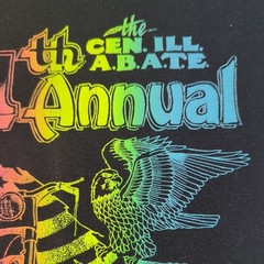 Vintage 1992 Miller/Central ILL A.B.A.T.E. 11th Ann. Charity Bash LG