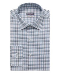 VAN HEUSEN Flex Blue Plaid Dress Shirt Regular Fit Wrinkle Free M 15 – 15 1/2