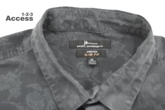 Marc Anthony Men’s shirt short sleeve w/collar Button up Act XL Flat 18 ”