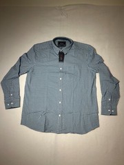 Johnston & Murphy Flex Shirt Men Long Sleeve Casual Purple Blue Green M L XL XXL