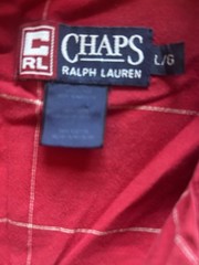 Vintage Chaps Ralph Lauren Red Plaid Button-Up Shirt Men’s L/G Pockets