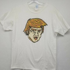 DONALD TRUMP T SHIRT PULLOVER MEN’S LARGE SHIRT SHORT SLEEVE WHITE