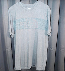 The North Face Men’s Gray Standard Fit Logo Crew Neck T-Shirt L Cotton Blend