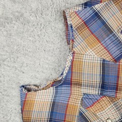 Vintage Round Up Shirt Mens Large Multicolor Plaid Western Pearl Snap 60s 70s