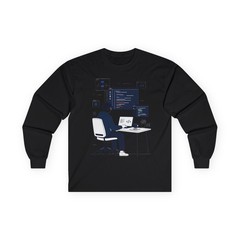 Developer Badge Long Sleeve Tee Coder Programmer Unisex Made in USA