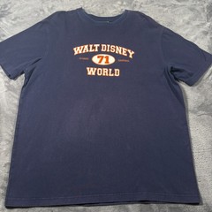 Vintage Walt Disney World Classic 71 Original T-Shirt Mens XL Navy Blue Cotton
