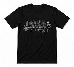 Aesthetic Flower Wildflowers Christian Flower Graphic Tee Black T-shirt