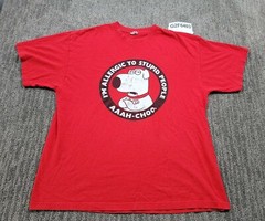 Delta Men Shirt XL Red Heavy Family Guy Funny Novelty Graphic Modern TV Cartoon