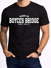 Boyces Bridge Local Pride Mens T-Shirt Gift Town Name