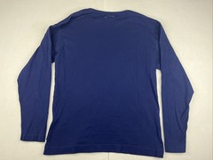 Knickerbocker NYC Long Sleeve T-Shirt Navy Basic Cotton Essential Mens L