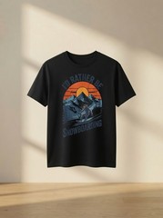 I’d Rather Be Snowboarding Vintage Retro Snowboarder Winter T Shirt