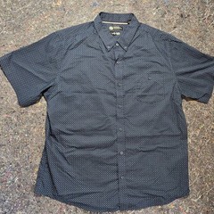 WP Weatherproof Short Sleeve Comfort Stretch Woven Shirt Blue XXL