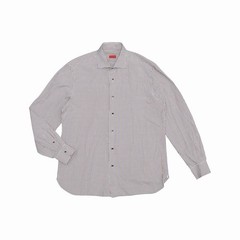 1.9k$ LOT 3 Pcs ISAIA NAPOLI Cotton Shirts Check Textured 17 / 43 – XL