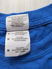 Gildan DryBlend T-Shirt Men’s M Blue Stand Up and Serve Graphic Print