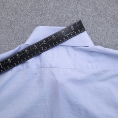 Proper Cloth Dress Shirt Mens 16 34 Regular Fit Blue White Micro Houndstooth