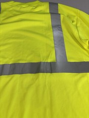 Forrester Mens 2XL Hi Vis Safety Shirt Long Sleeve Reflective ANSI Class 2