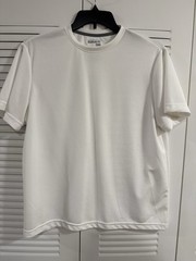 Starter Core Tee Men’s T-Shirt White L Logo Crew Neck Short Sleeve Polyester