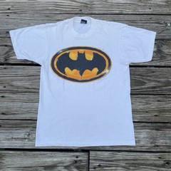 Vintage 1989 DC Comics Batman Logo T-Shirt Size Large