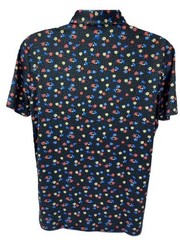 $110 REDVANLY Men’s Leone Polo Shirt – Tuxedo Multi – XLarge – New With Tags