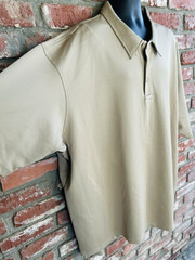 Propper Men’s Uniform Work Beige Khaki Polo – Short Sleeve Spandex 4XL