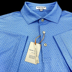 Peter Millar Crown Sport Summer Comfort Cocktails Shaker Polo Shirt Large $125