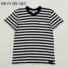 Iron Heart Border Pocket T-Shirt XS Cotton