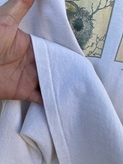 Vintage 90s Nature Seasonal Summer Spring Winter Autumn Xl White Shirt