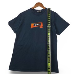 VTG 90s Nike Just Do It Box Logo T-Shirt Navy Blue XL Made In USA Athletic Gym