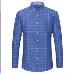 Mens Oxford Shirts Formal Business Long Sleeves Cotton Casual Dress Shirts Tops