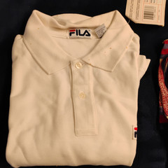 Lot of 4 Mens Golf Polo Shirt Large, Fila, vintage new with tags see description