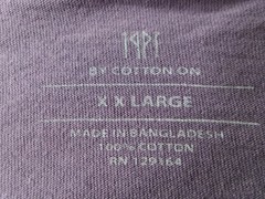 Cotton On Shirt Mens 2XL Purple V Neck Short Sleeve Causal Basic Soft Everyday