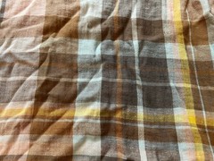 NWT Levis plaid short sleeve shirt / size large / fits bigger cotton/hemp
