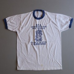 sfa demonstration high school Vintage Ringer Shirt Small Class Of