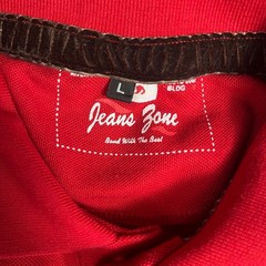 Jeans Zone Polo Shirt Mens L Red Expo 2020 Dubai UAE Embroidered Short Sleeve