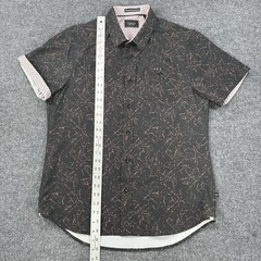 7 Diamonds Shirt Mens Medium Timeless Melody 4-Way Stretch Short Sleeve Woven
