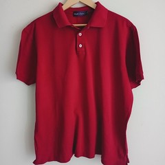 Ralph Lauren Purple Label Men’s Red Polo Shirt Short Sleeve Luxury Golf Travel