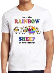 Rainbow Sheep Of The Family Lgbt Gay Pride Lesbian Soho Cool Tee T Shirt M219