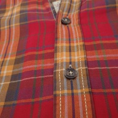 Camel Active Mens Plaid Cotton Button-Down Shirt Regular Fit Long Sleeve Size M
