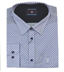 Mens KAM Poly Cotton Check Long Sleeve Button Shirt Work Casual Big Size 2-8XL