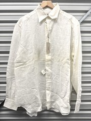 NWT Brioni 100% Linen Shirt Size Large Made In Italy