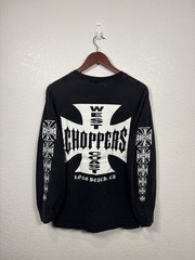 vintage grail black biker west coast choppers longsleeve t shirt